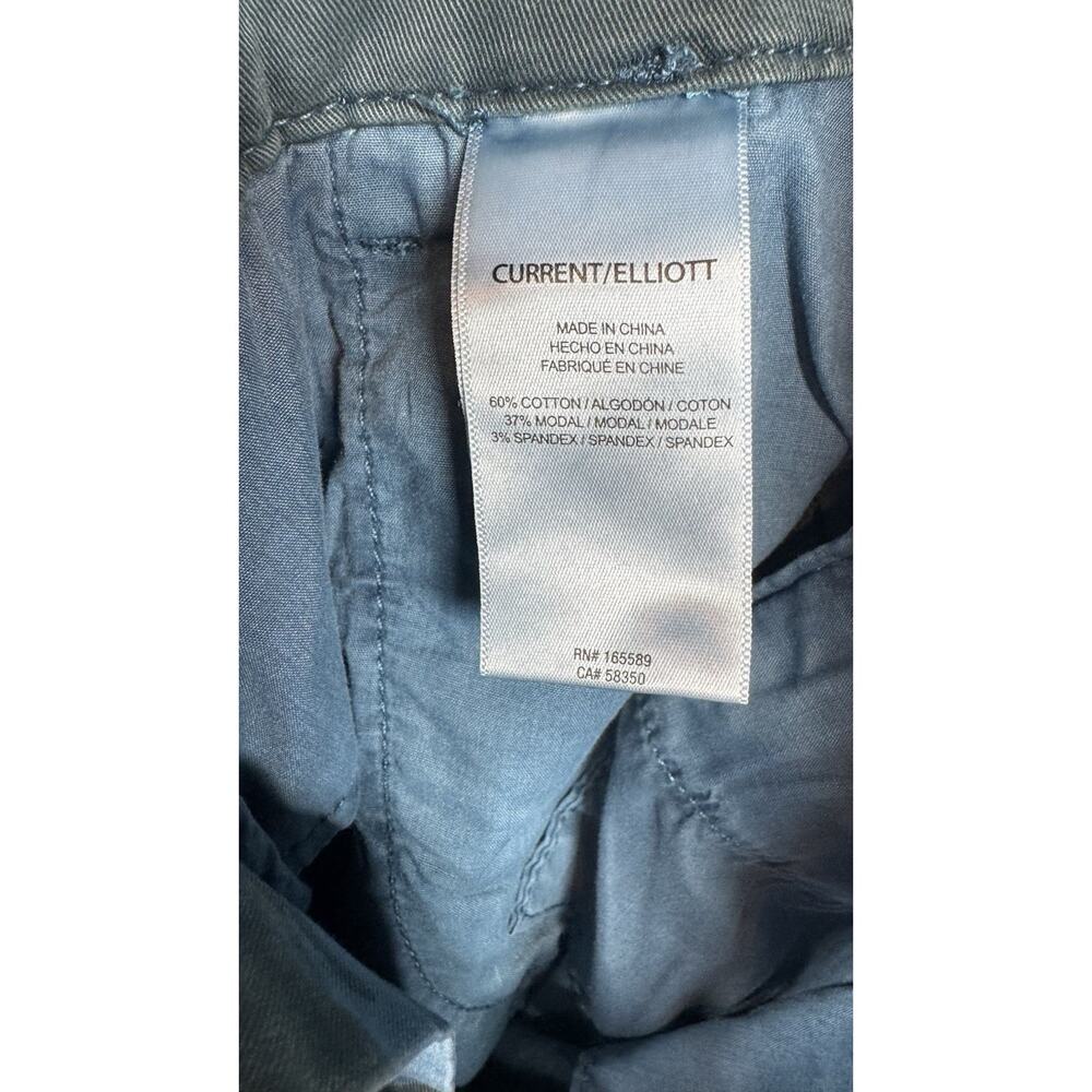 Current Elliott NEW The Bayonette Cargo Pant Jean Women 26 Blue Storm Camo Ankle - Picture 12 of 13